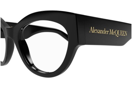 Naočale Alexander McQueen AM0435O 001 Cat Eye Crni