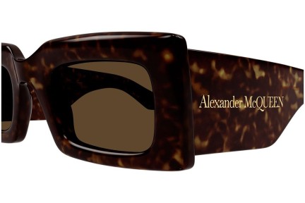 Sunčane naočale Alexander McQueen AM0433S 002 Pravokutan Havana