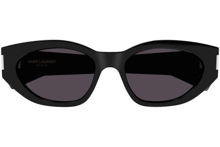 Sunčane naočale Saint Laurent SL638 001 Cat Eye Crni