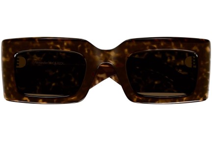 Sunčane naočale Alexander McQueen AM0433S 002 Pravokutan Havana