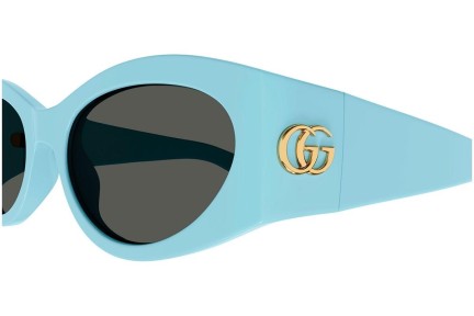 Sunčane naočale Gucci GG1401S 004 Cat Eye Plavi