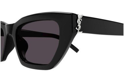 Sunčane naočale Saint Laurent SLM127/F 001 Cat Eye Crni