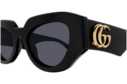 Sunčane naočale Gucci GG1421S 001 Cat Eye Crni