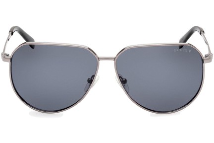 Sunčane naočale Guess GU00089 08D Polarized Kvadratni Srebrni