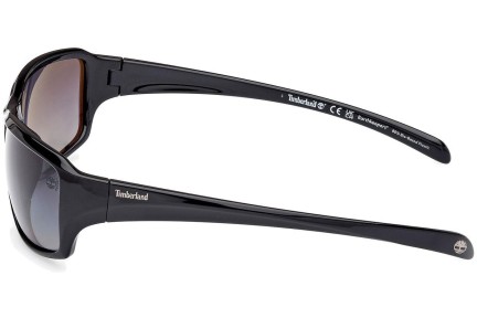 Sunčane naočale Timberland TB9332 01D Polarized Kvadratni Crni