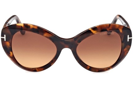 Sunčane naočale Tom Ford Guinevere FT1084 52F Cat Eye Havana