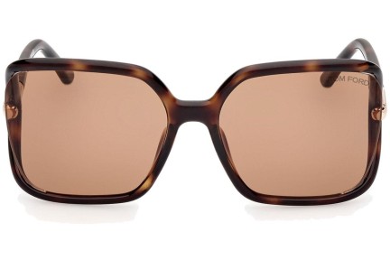 Sunčane naočale Tom Ford Solange-02 FT1089 52E Kvadratni Havana