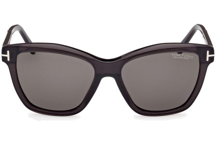 Sunčane naočale Tom Ford Lucia FT1087 05D Polarized Kvadratni Crni