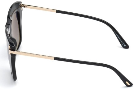 Sunčane naočale Tom Ford FT0822 01D Polarized Kvadratni Crni