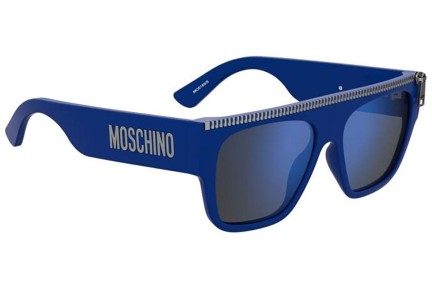 Sunčane naočale Moschino MOS165/S PJP/XT Flat Top Plavi