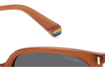 Sunčane naočale Polaroid PLD6218/S L7Q/M9 Polarized Kvadratni Narančasti