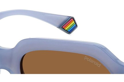 Sunčane naočale Polaroid PLD6212/S/X MVU/HE Polarized Pravokutan Plavi