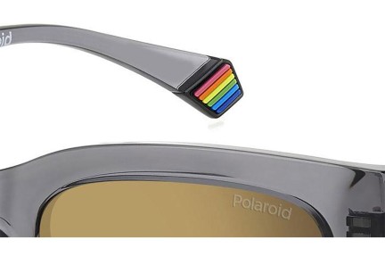 Sunčane naočale Polaroid PLD6213/S/X RIW/LM Polarized Pravokutan Sivi