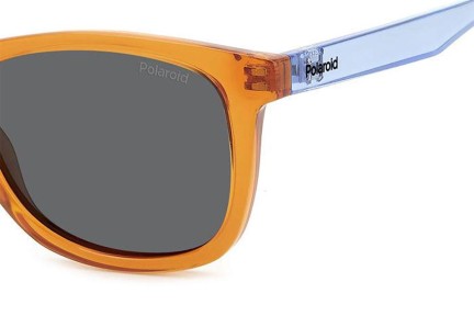 Sunčane naočale Polaroid Junior PLD8060/S L7Q/M9 Polarized Pravokutan Narančasti