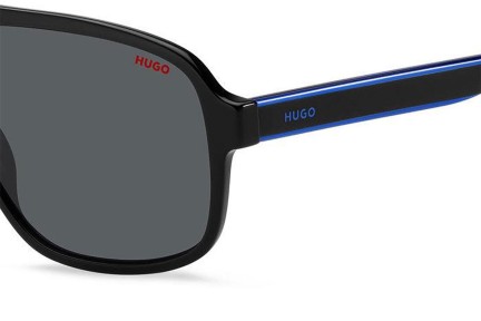 Sunčane naočale HUGO HG1296/S D51/IR Flat Top Crni