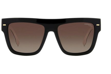 Sunčane naočale Carrera CARRERA3016/S 80S/LA Polarized Flat Top Crni