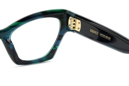 Naočale Dsquared2 D20133 6AK Cat Eye Zeleni