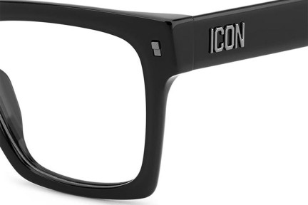 Naočale Dsquared2 ICON0019 807 Pravokutan Crni