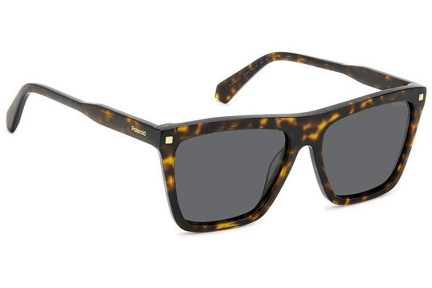 Sunčane naočale Polaroid PLD4164/S/X 086/M9 Polarized Flat Top Havana