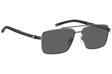 Sunčane naočale Tommy Hilfiger TH2078/S SVK/M9 Polarized Pravokutan Sivi