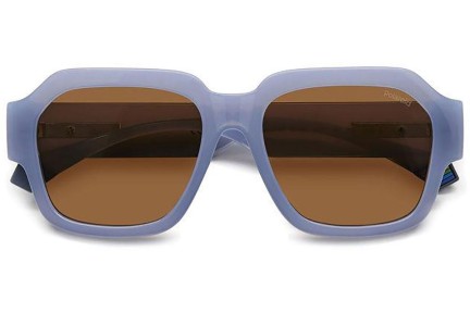 Sunčane naočale Polaroid PLD6212/S/X MVU/HE Polarized Pravokutan Plavi