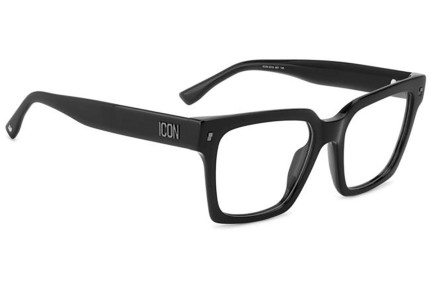 Naočale Dsquared2 ICON0019 807 Pravokutan Crni