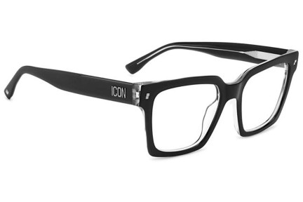 Naočale Dsquared2 ICON0019 7C5 Pravokutan Crni