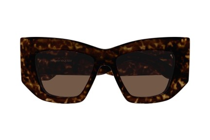 Sunčane naočale Alexander McQueen AM0448S 002 Cat Eye Havana