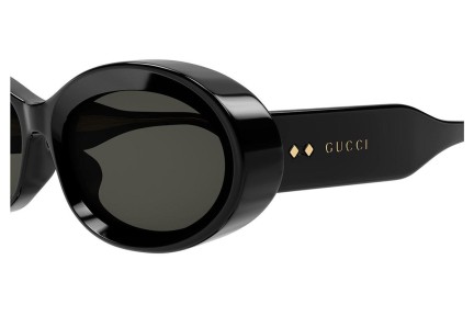 Sunčane naočale Gucci GG1527S 001 Okrugao Crni