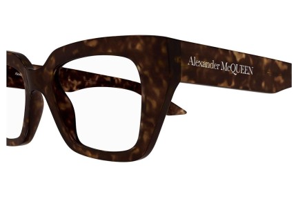 Naočale Alexander McQueen AM0453O 002 Cat Eye Havana