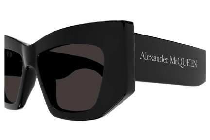 Sunčane naočale Alexander McQueen AM0448S 001 Cat Eye Crni