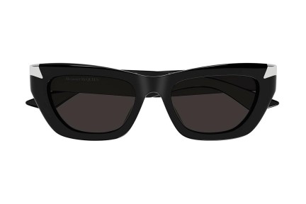 Sunčane naočale Alexander McQueen AM0440SA 001 Cat Eye Crni