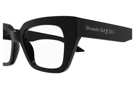 Naočale Alexander McQueen AM0453O 001 Cat Eye Crni