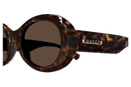 Sunčane naočale Gucci GG1587S 002 Okrugao Havana