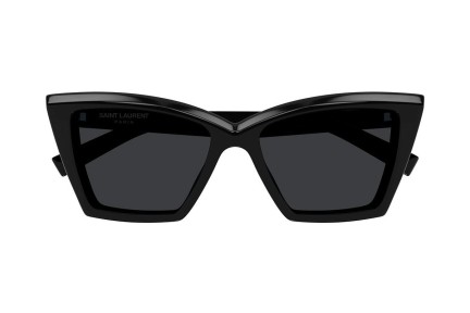 Sunčane naočale Saint Laurent SL657 001 Cat Eye Crni