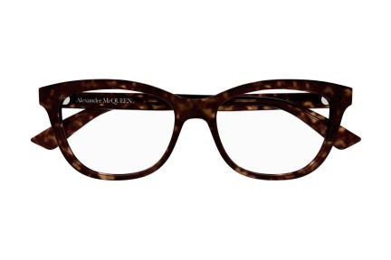 Naočale Alexander McQueen AM0461O 002 Cat Eye Havana