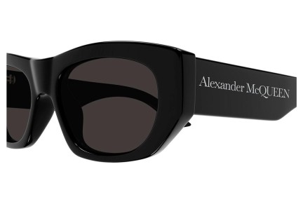 Sunčane naočale Alexander McQueen AM0450S 001 Pravokutan Crni