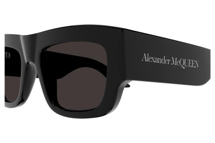 Sunčane naočale Alexander McQueen AM0449S 001 Pravokutan Crni