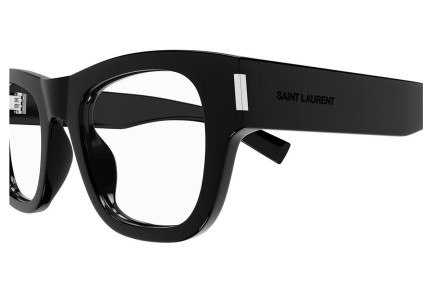 Naočale Saint Laurent SL698 001 Pravokutan Crni