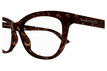 Naočale Alexander McQueen AM0461O 002 Cat Eye Havana