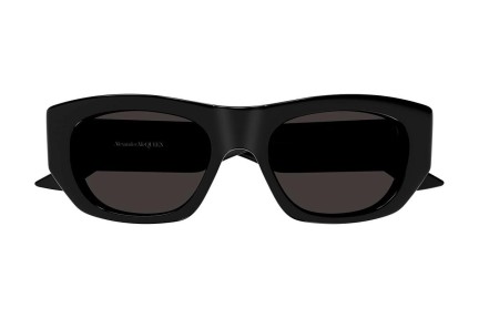 Sunčane naočale Alexander McQueen AM0450S 001 Pravokutan Crni