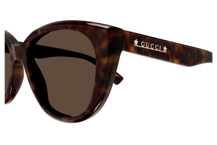 Sunčane naočale Gucci GG1588S 002 Cat Eye Havana