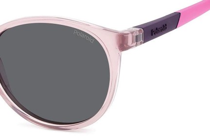 Sunčane naočale Polaroid Junior PLD8059/S 35J/M9 Polarized Okrugao Ružičasti