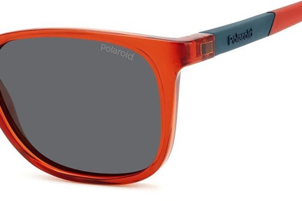 Sunčane naočale Polaroid Junior PLD8058/S C9A/M9 Polarized Pravokutan Crveni