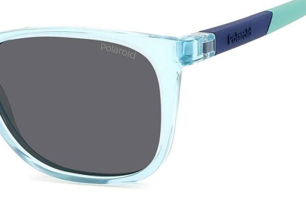 Sunčane naočale Polaroid Junior PLD8058/S MVU/M9 Polarized Pravokutan Plavi