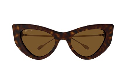 Sunčane naočale Gucci GG1565S 002 Cat Eye Havana