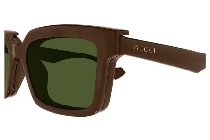 Sunčane naočale Gucci GG1543S 002 Pravokutan Smeđi