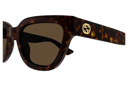 Sunčane naočale Gucci GG1578S 002 Cat Eye Havana