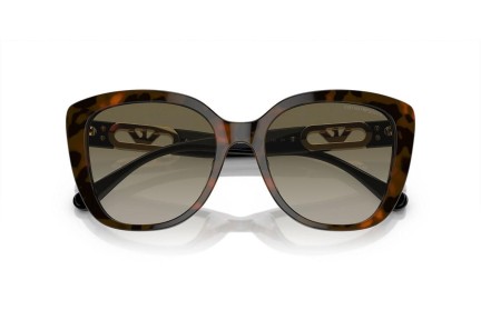 Sunčane naočale Emporio Armani EA4214U 60608E Cat Eye Havana