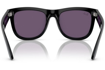 Sunčane naočale Ray-Ban Wayfarer Reverse RBR0502S 66771A Kvadratni Crni